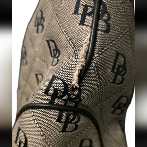 Dooney & Bourke 1975 Signature Satchel Shoulder Bag Designer Black/Gray DB134V - Picture 12 of 16